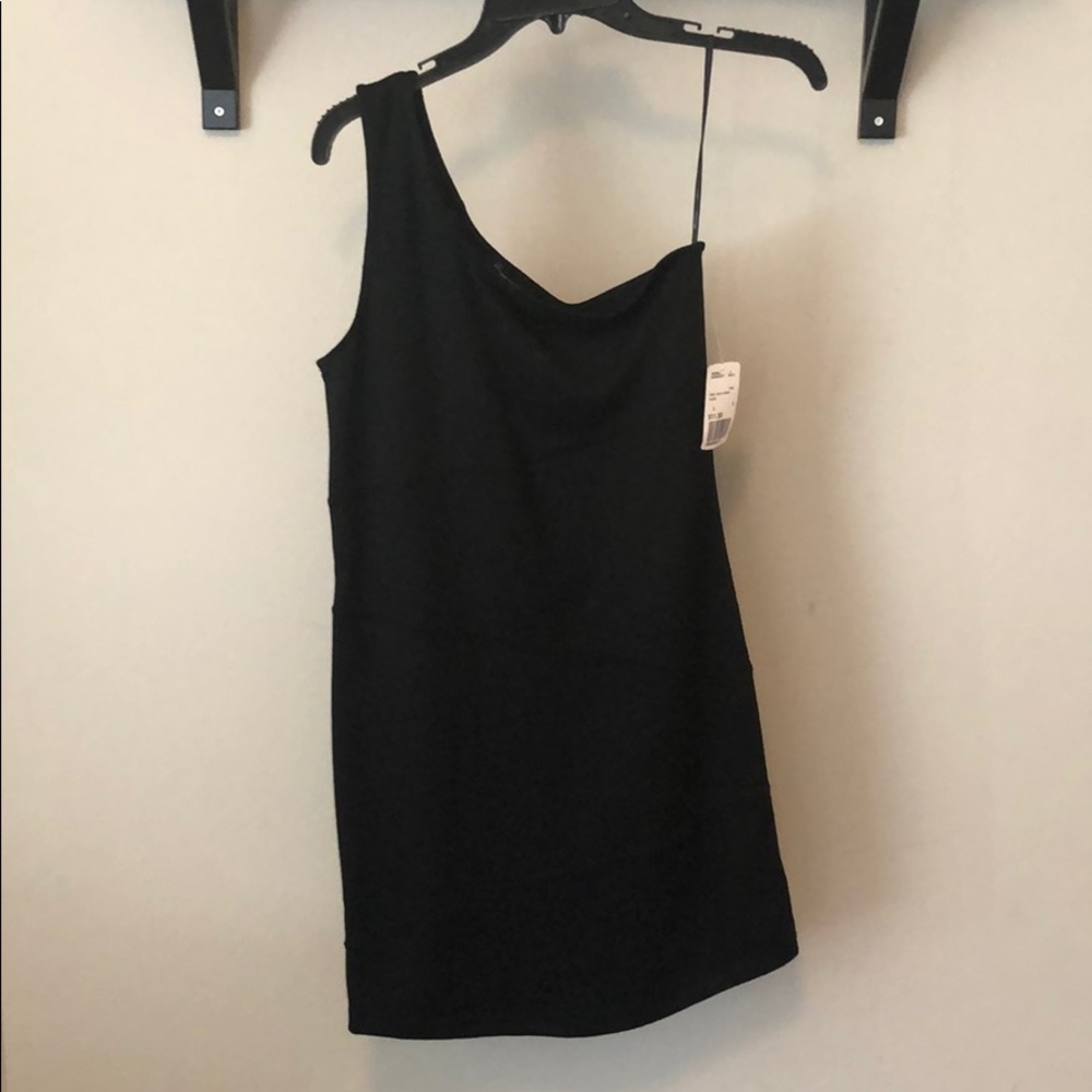 Forever 21 One shoulder body con dress - Black